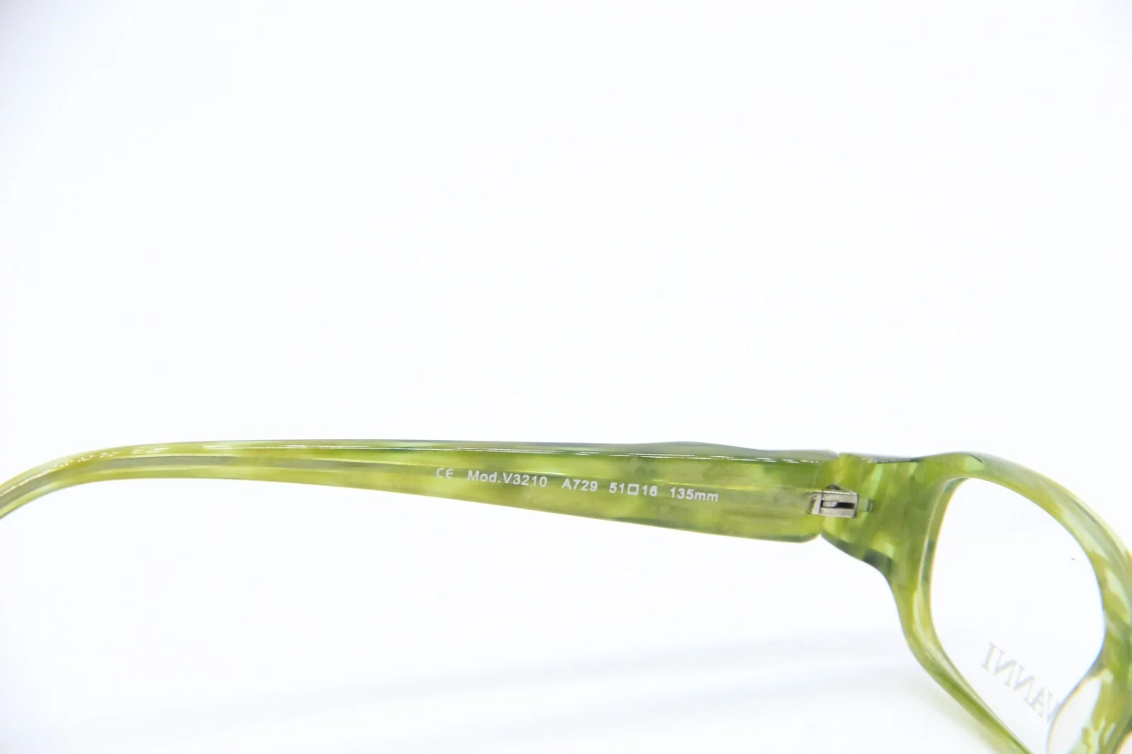 NEW VANNI V3210 A729 TRANSPARENT GREEN AUTHENTIC EYEGLASSES FRAMES 51-16 3