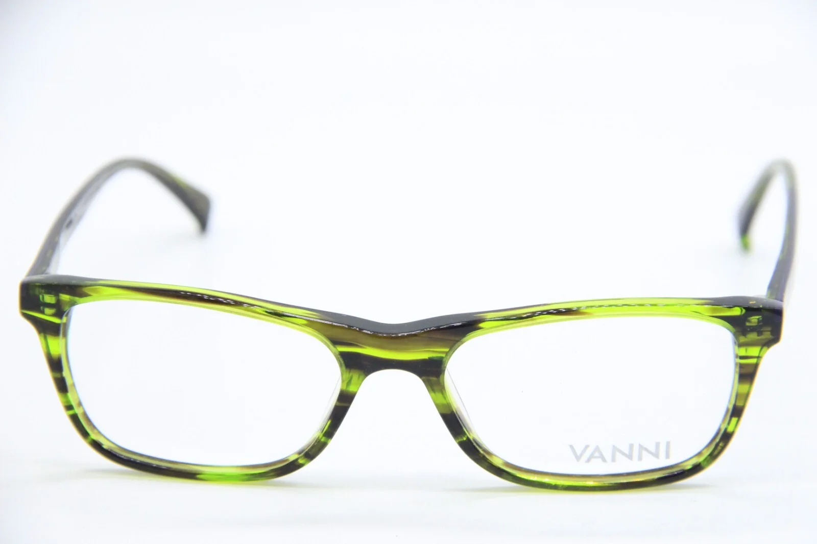 NEW VANNI V3662 A59 TRANSPARENT GREEN BROWN AUTHENTIC EYEGLASSES FRAMES 52-17 2