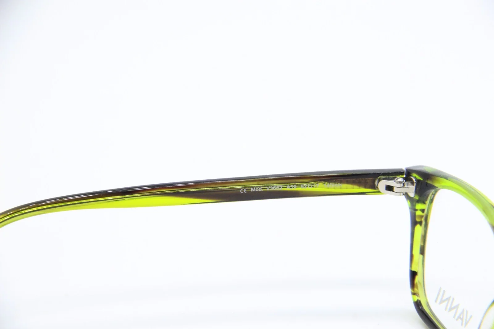 NEW VANNI V3662 A59 TRANSPARENT GREEN BROWN AUTHENTIC EYEGLASSES FRAMES 52-17 3