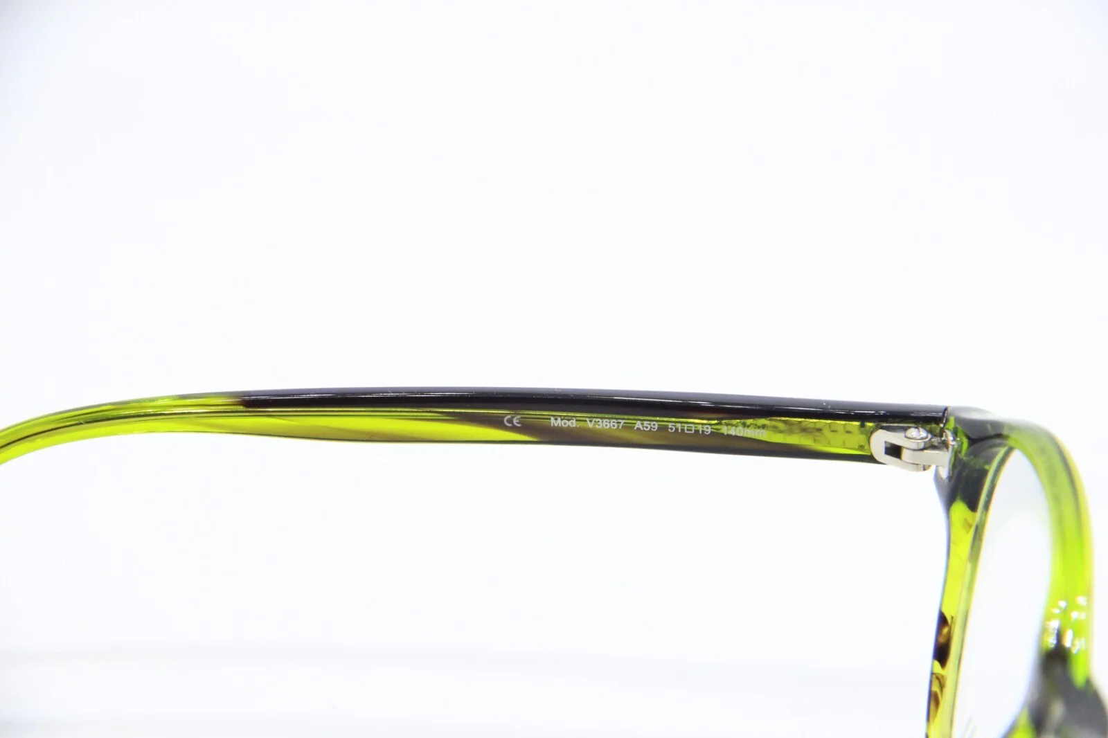 NEW VANNI V3667 A59 TRANSPARENT GREEN OLIVE AUTHENTIC EYEGLASSES FRAMES 51-19 3
