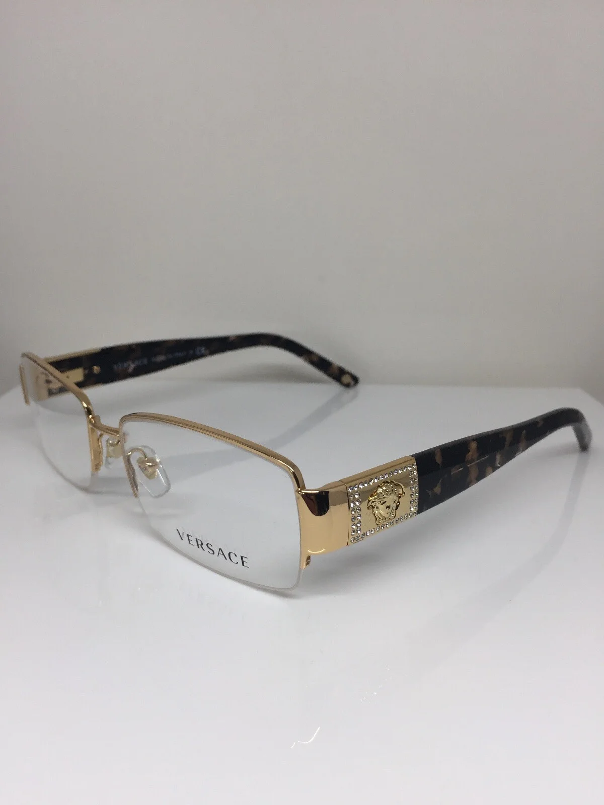 NEW VERSACE 1175-B EYEGLASSES FRAME EUROPEAN STUNNING SLEEK STRASS FRAME EYEWEAR 2