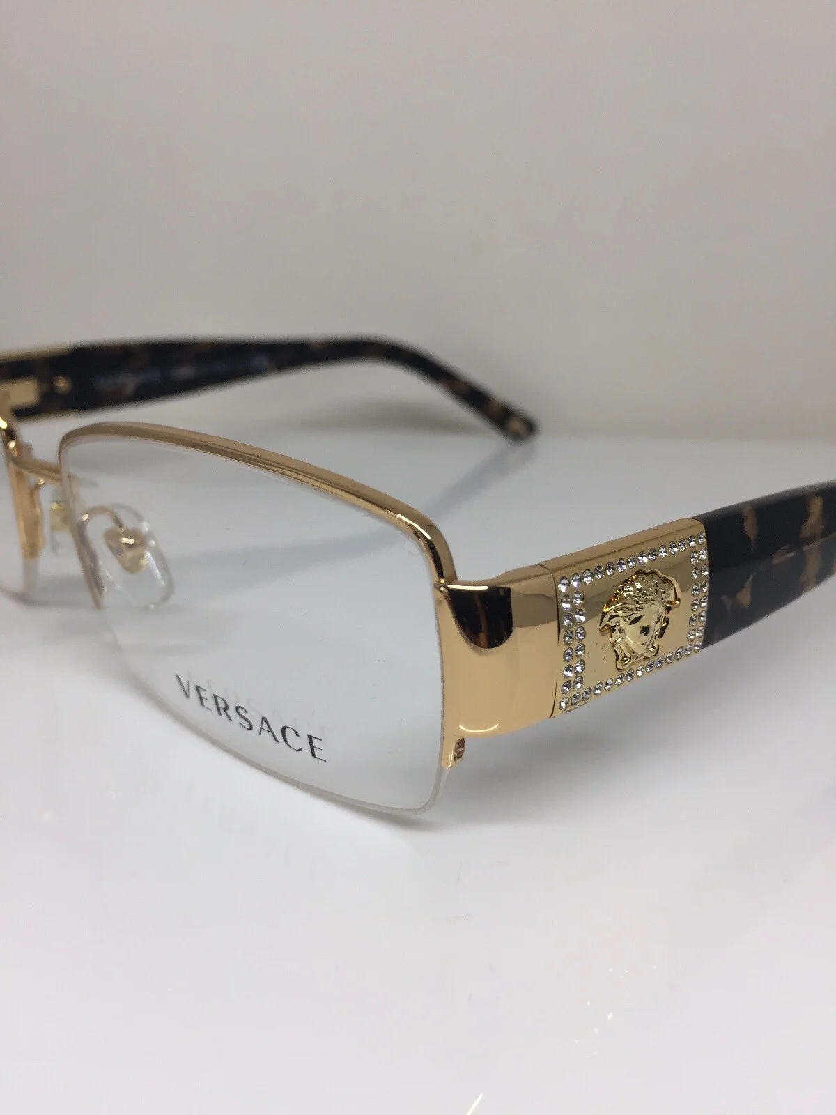 NEW VERSACE 1175-B EYEGLASSES FRAME EUROPEAN STUNNING SLEEK STRASS FRAME EYEWEAR 3