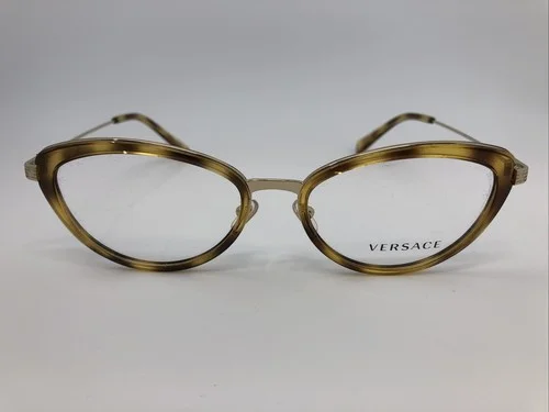 NEW VERSACE 1244 1400 Blonde Tortoise 53.17.140 Women’s Eyeglasses Frames 2