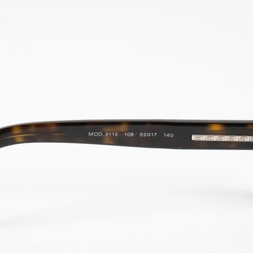 New Versace Eyeglasses Frames 3112 108 Brown Tortoise Rectangle Womens 52-17-140 4