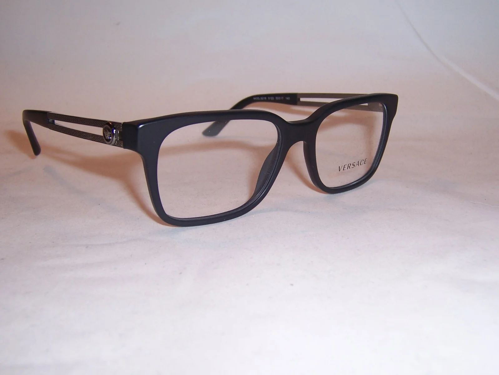 NEW VERSACE EYEGLASSES VE3218 5122 MATTE BLACK 53mm AUTHENTIC RX 3218