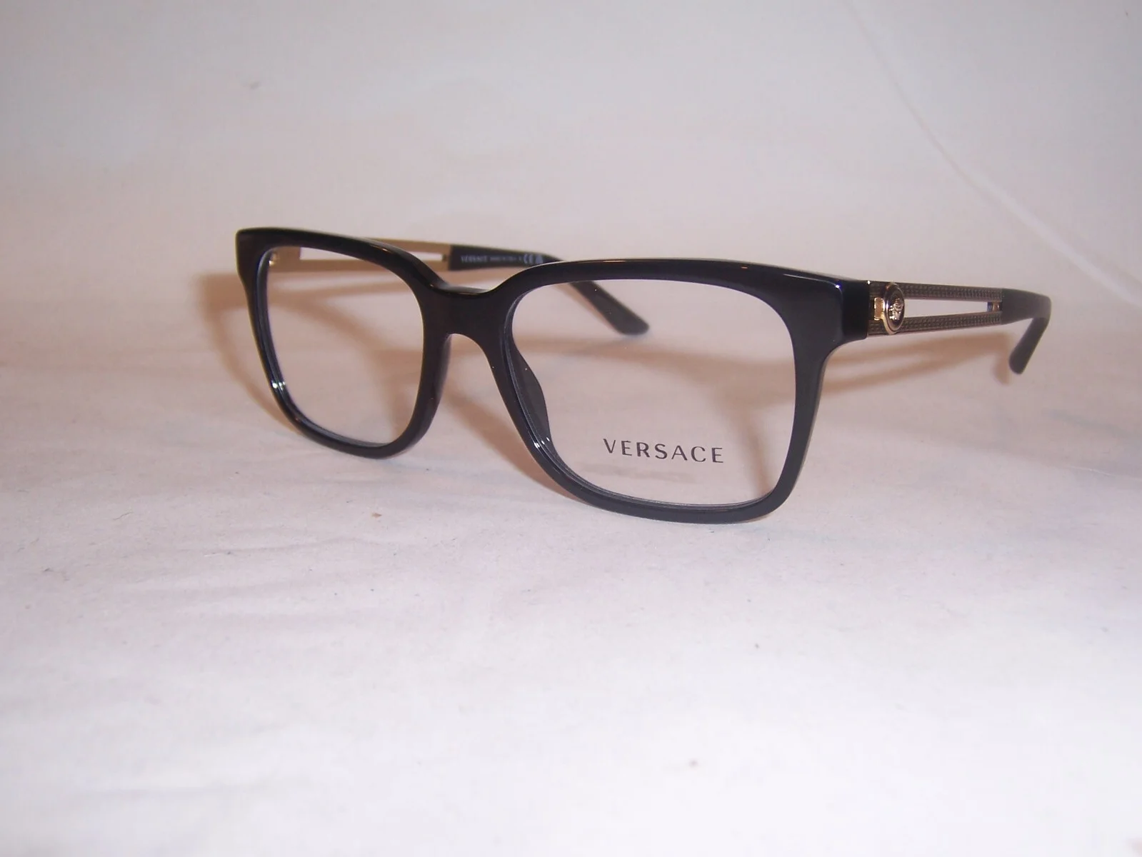 NEW VERSACE EYEGLASSES VE3218 GB1 BLACK 53mm AUTHENTIC RX 3218 3