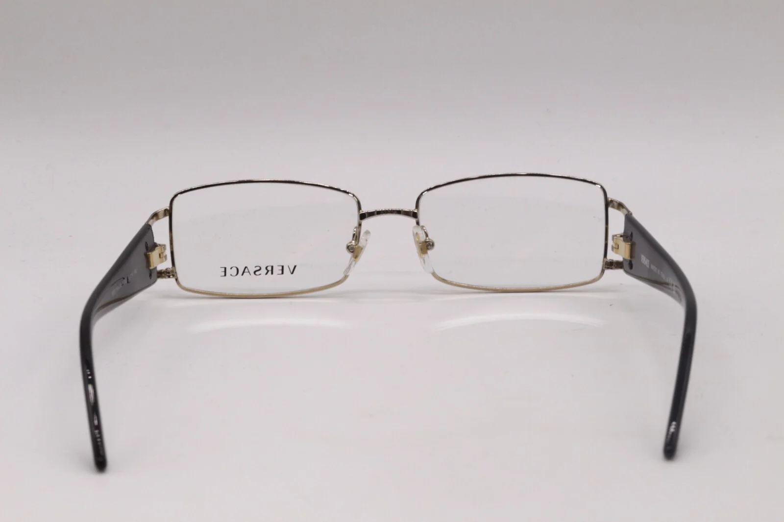 NEW VERSACE MOD. 1163-M 1252 GOLD BLACK AUTHENTIC EYEGLASSES W/CASE 52-16 4