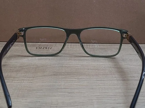 NEW VERSACE MOD. 3211 5144 GREEN BLACK AUTHENTIC EYEGLASSES FRAMES 55-17-145 3
