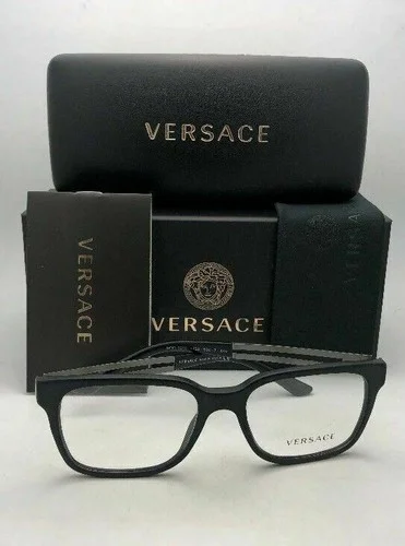 New VERSACE Rx-able Eyeglasses VE 3218 5122 53-17 140 Matte Black-Gunmetal Frame 2