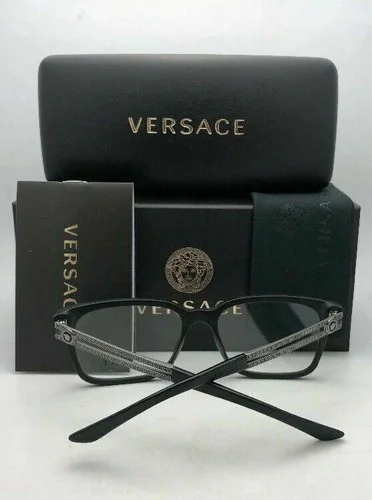 New VERSACE Rx-able Eyeglasses VE 3218 5122 53-17 140 Matte Black-Gunmetal Frame 4