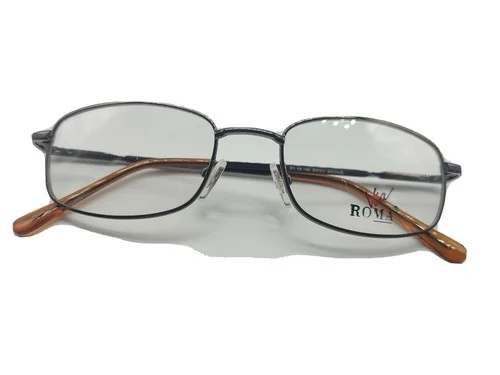 NEW VIA ROMA VR511 SHINY BROWN EYEGLASSES AUTHENTIC FRAME RX 51-19-140 $99.95 2