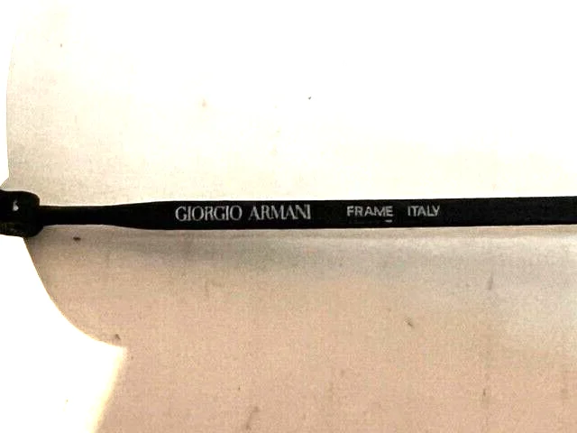 New Vintage 80s GIORGIO ARMANI Italy 118 737 Eyewear Frames Black Metal 50 21 4
