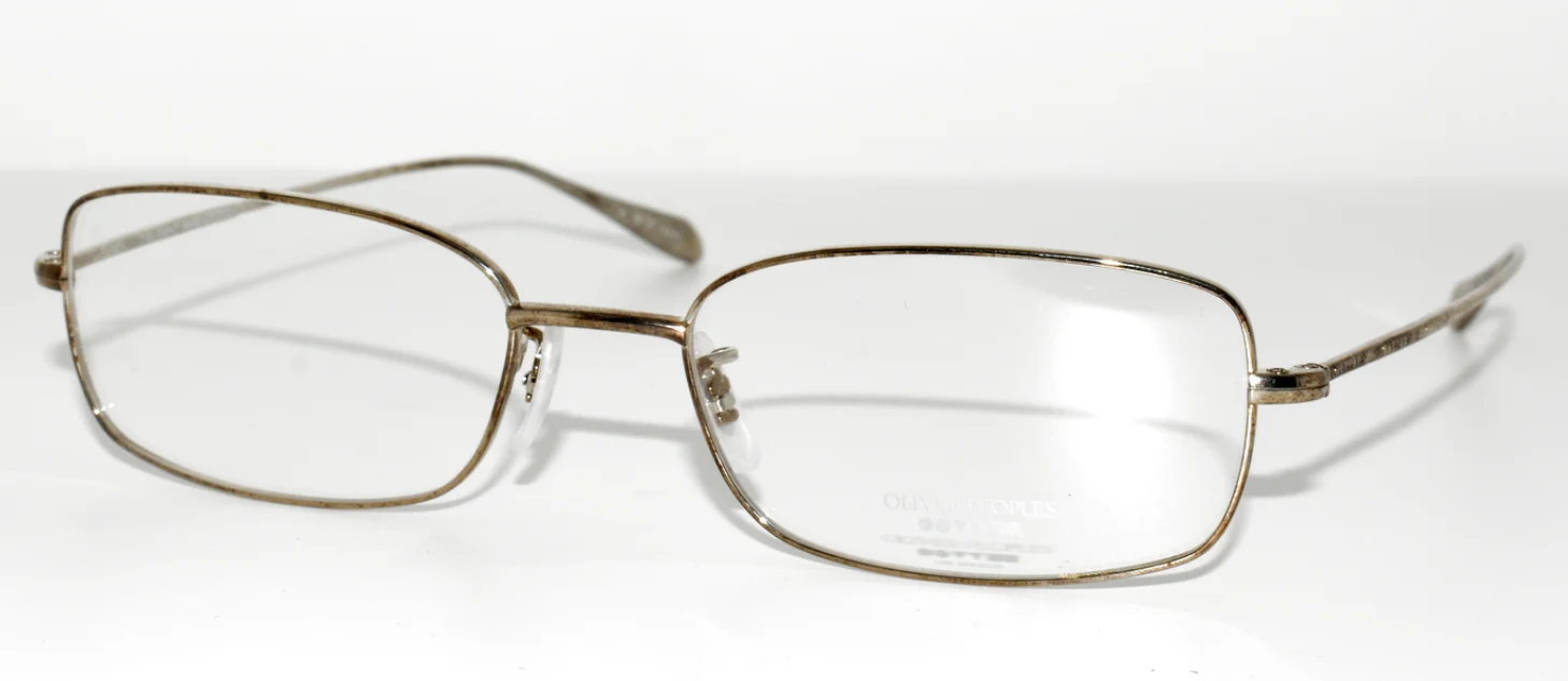NEW VINTAGE EYEGLASSES OLIVER PEOPLES WESTON S TITANIUM SILVER 51-17-140