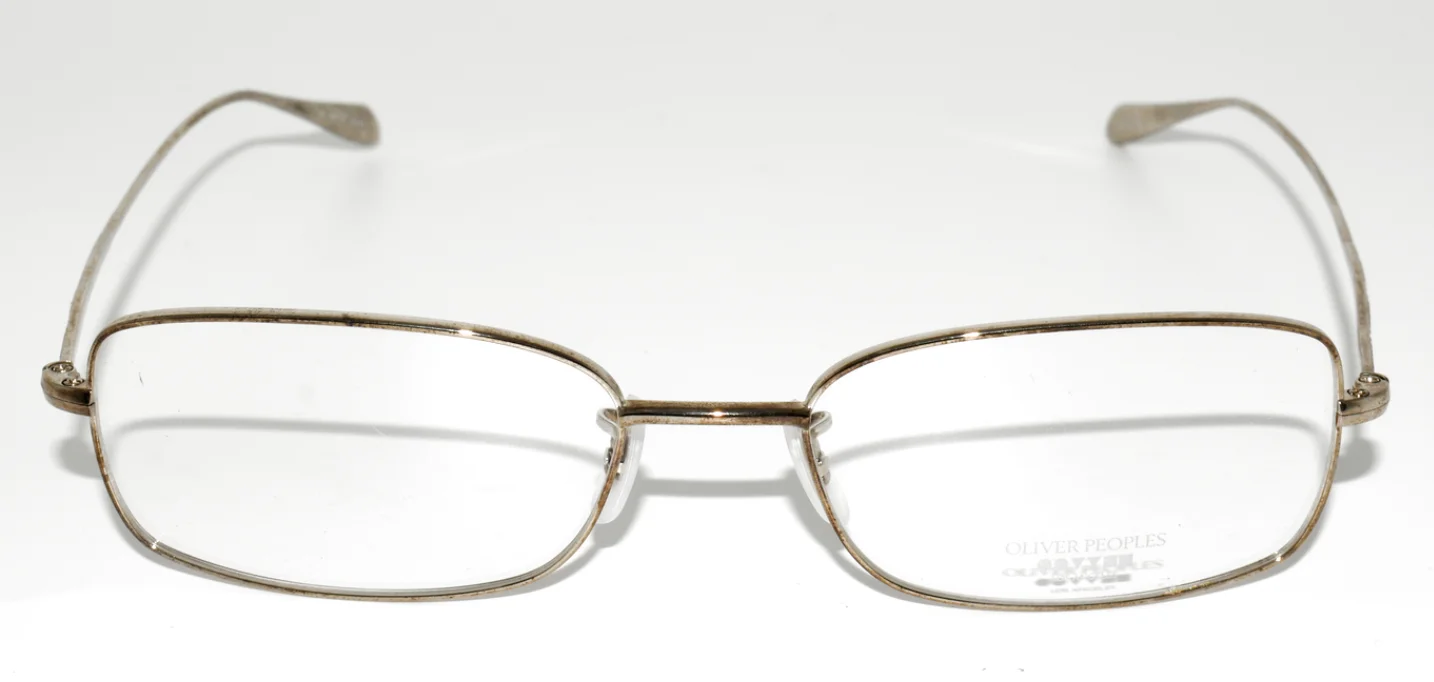 NEW VINTAGE EYEGLASSES OLIVER PEOPLES WESTON S TITANIUM SILVER 51-17-140 3