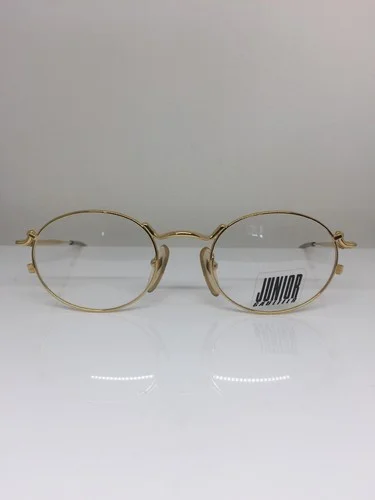 New Vintage Jean Paul Gaultier Junior Gaultier JPG 57-2176 Rx Eyeglasses Gold