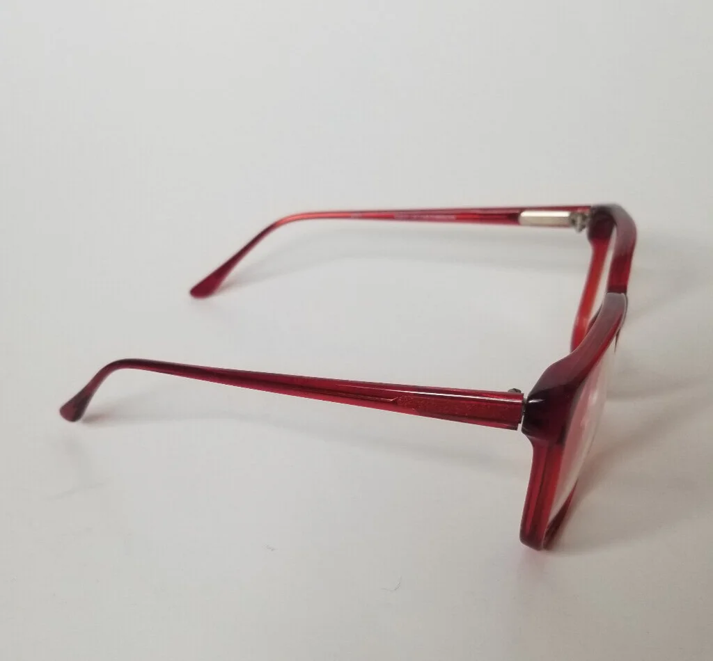 New! Vintage Oleg Cassini Eyeglass Sunglass FRAMES ONLY Dark Red 56 15 145 3