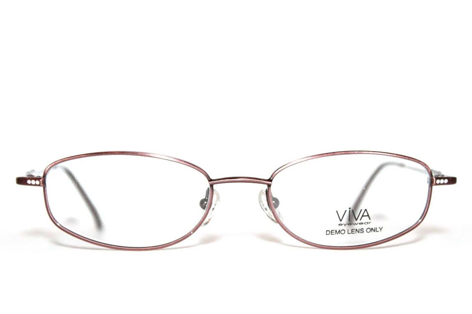 NEW VIVA VV 253 BLSH BROWN AUTHENTIC EYEGLASSES WOMENS RX METAL FRAMES 50-17-135 2