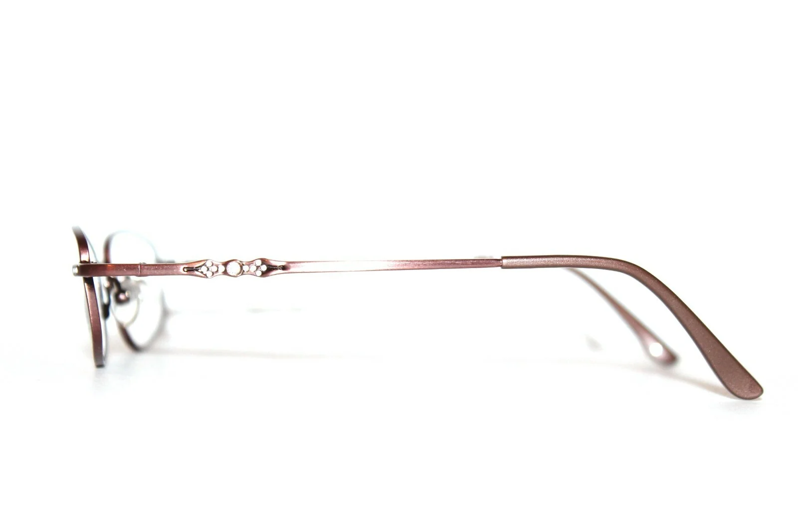 NEW VIVA VV 253 BLSH BROWN AUTHENTIC EYEGLASSES WOMENS RX METAL FRAMES 50-17-135 4