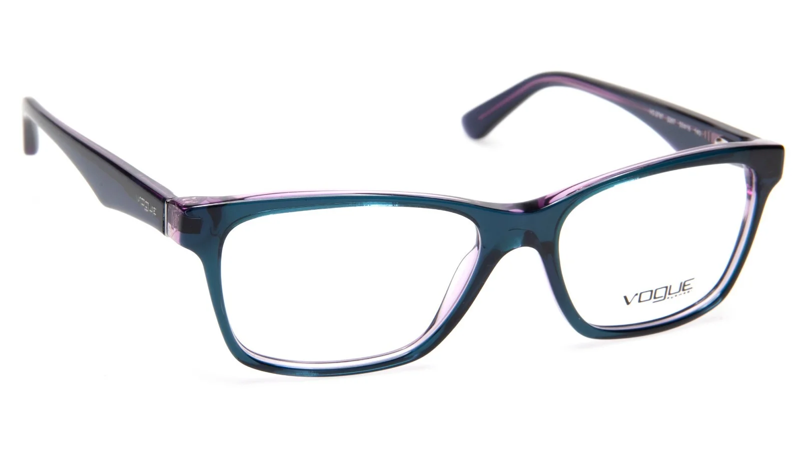 NEW Vogue VO 2787 2267 TOP TRANSPARENT BLUE On VIOLET EYEGLASSES 53-16-140 B37mm 3