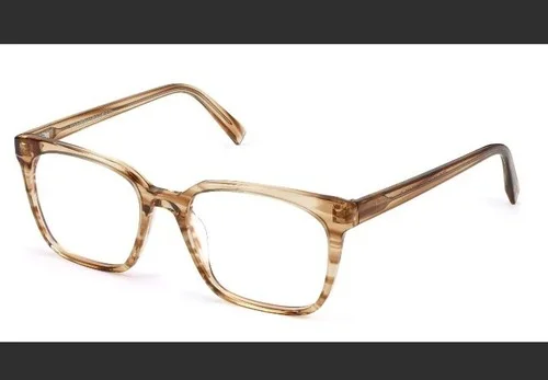 New WARBY PARKER Hughes W 207 54mm Chestnut Crystal Eyeglasses Frames Extra Wide