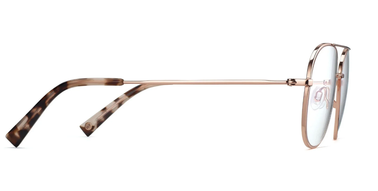 New WARBY PARKER York M 2233 53mm Rose Gold Aviator Eyeglasses Frames 3