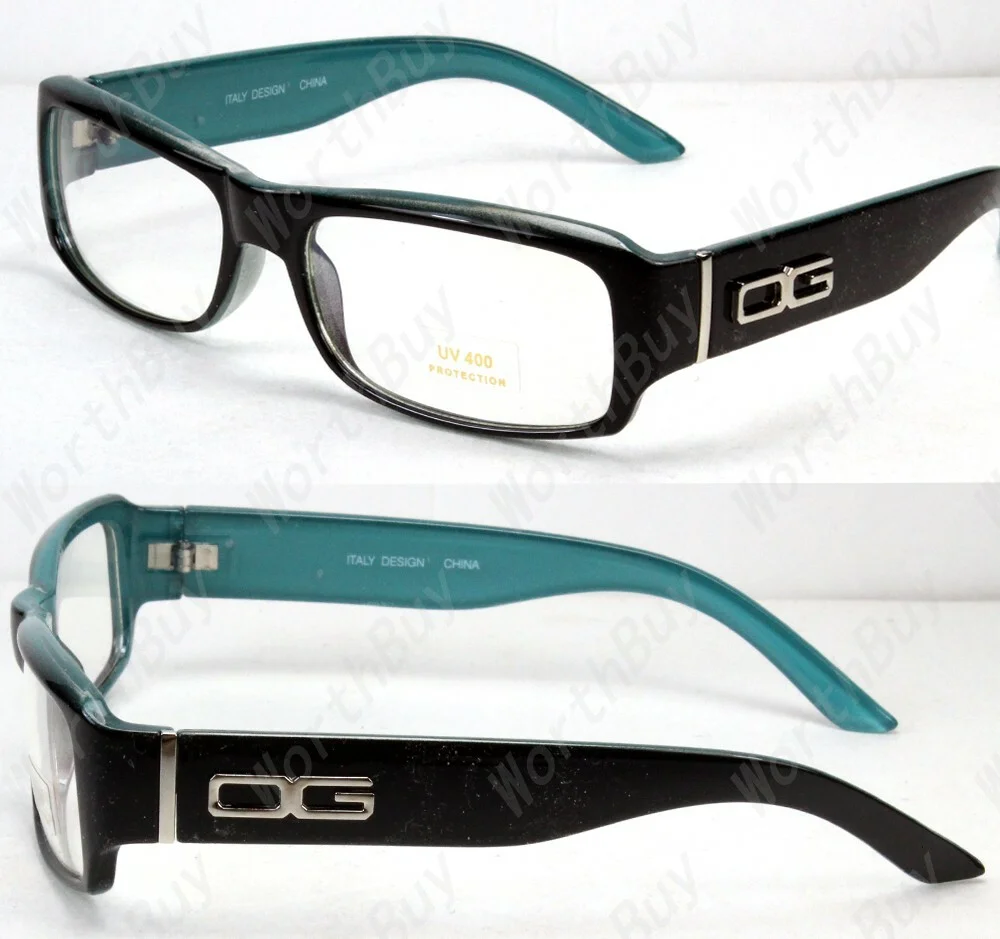 New WB Mens Women Clear Lens Rectangular Frame Fashion Eye Glasses Designer Wrap 4