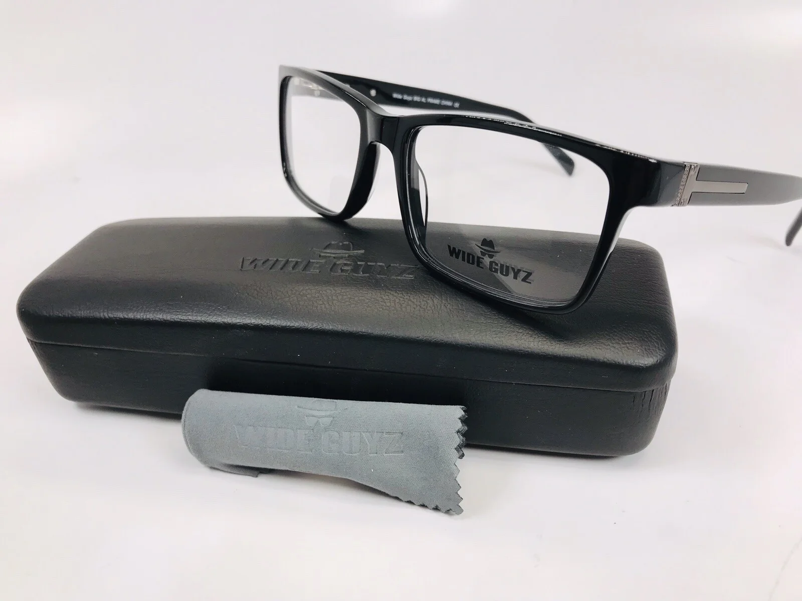 New Wide Guyz Black & Pewter BIG AL Eyeglasses 58mm for The Stylish Large Man