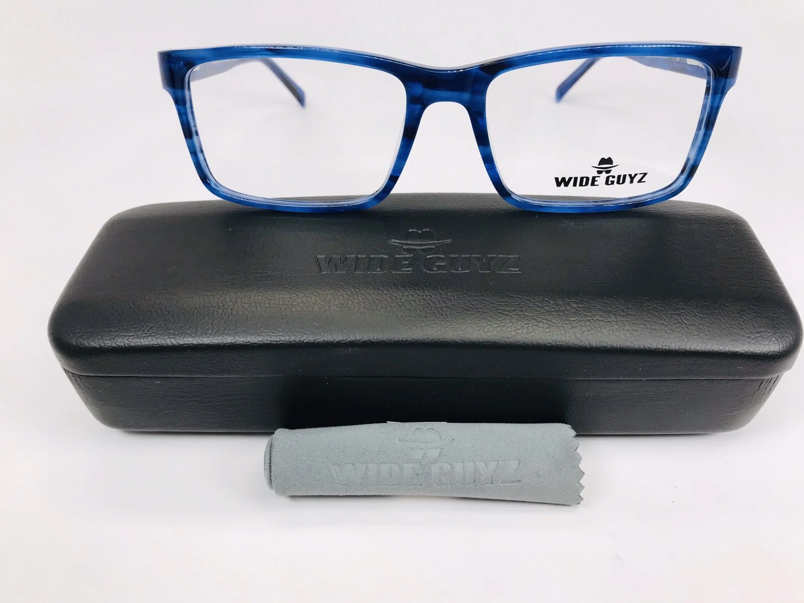 New Wide Guyz Blue Marble BIG AL Eyeglasses 58mm for The Stylish Large Man 2