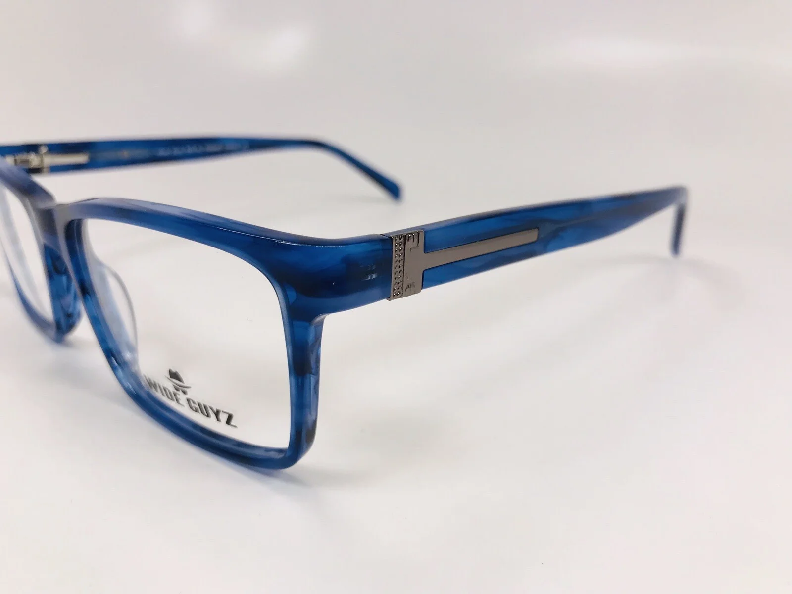 New Wide Guyz Blue Marble BIG AL Eyeglasses 58mm for The Stylish Large Man 4