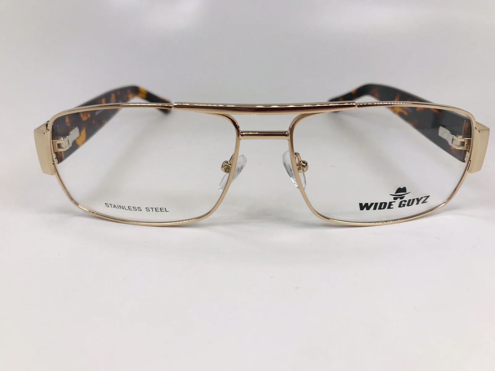 New Wide Guyz Gold & Havana SHANK Eyeglasses 60mm for The Stylish Large Man 3