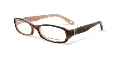 New Womens ALEXANDER DAAS Perception Tortoise Pink RXable Petite Eyeglasses 49mm