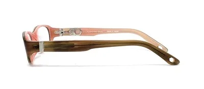 New Womens ALEXANDER DAAS Perception Tortoise Pink RXable Petite Eyeglasses 49mm 3