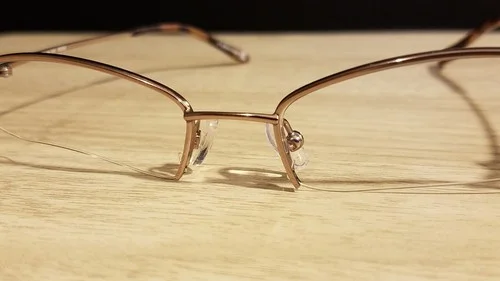 New Womens BULOVA Titanium Annecy half frame Rose Eyeglasses Frames 49 18 135 2