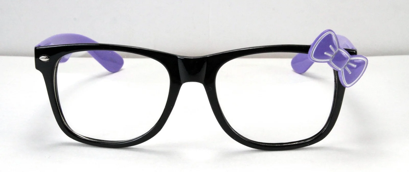 New Womens Clear Lens Frame Eye Glasses Bow Bowknot Hello Kitty Party Fashion 3