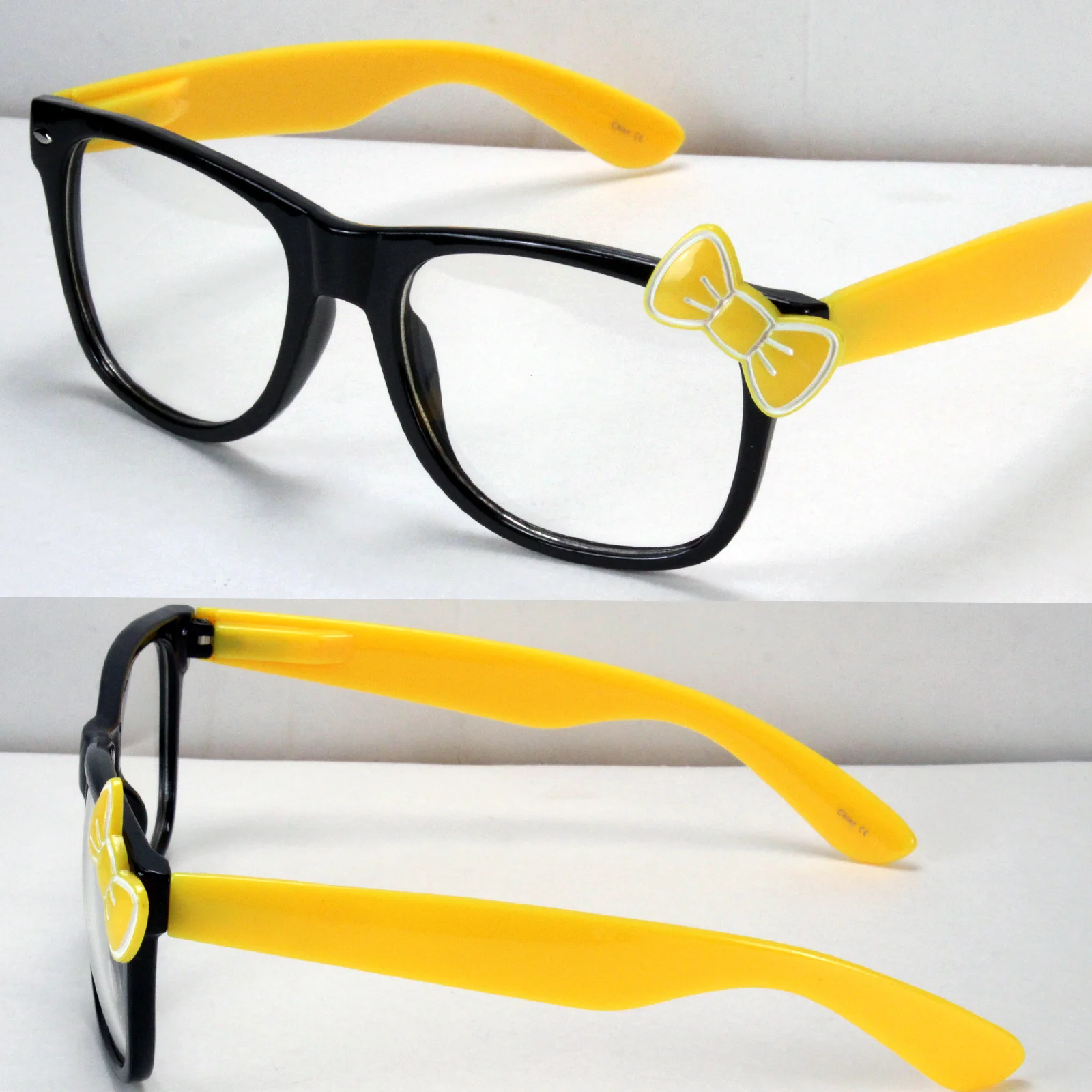 New Womens Clear Lens Frame Eye Glasses Bow Bowknot Hello Kitty Party Fashion 4