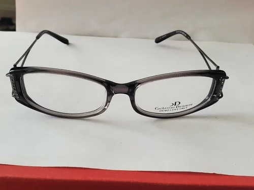 New womens plastic eyeglass frames gray color size 52x15x135