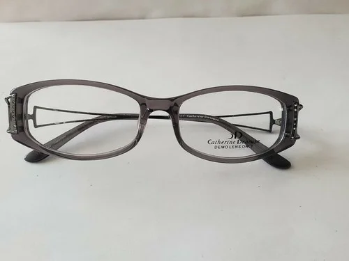 New womens plastic eyeglass frames gray color size 52x15x135 2