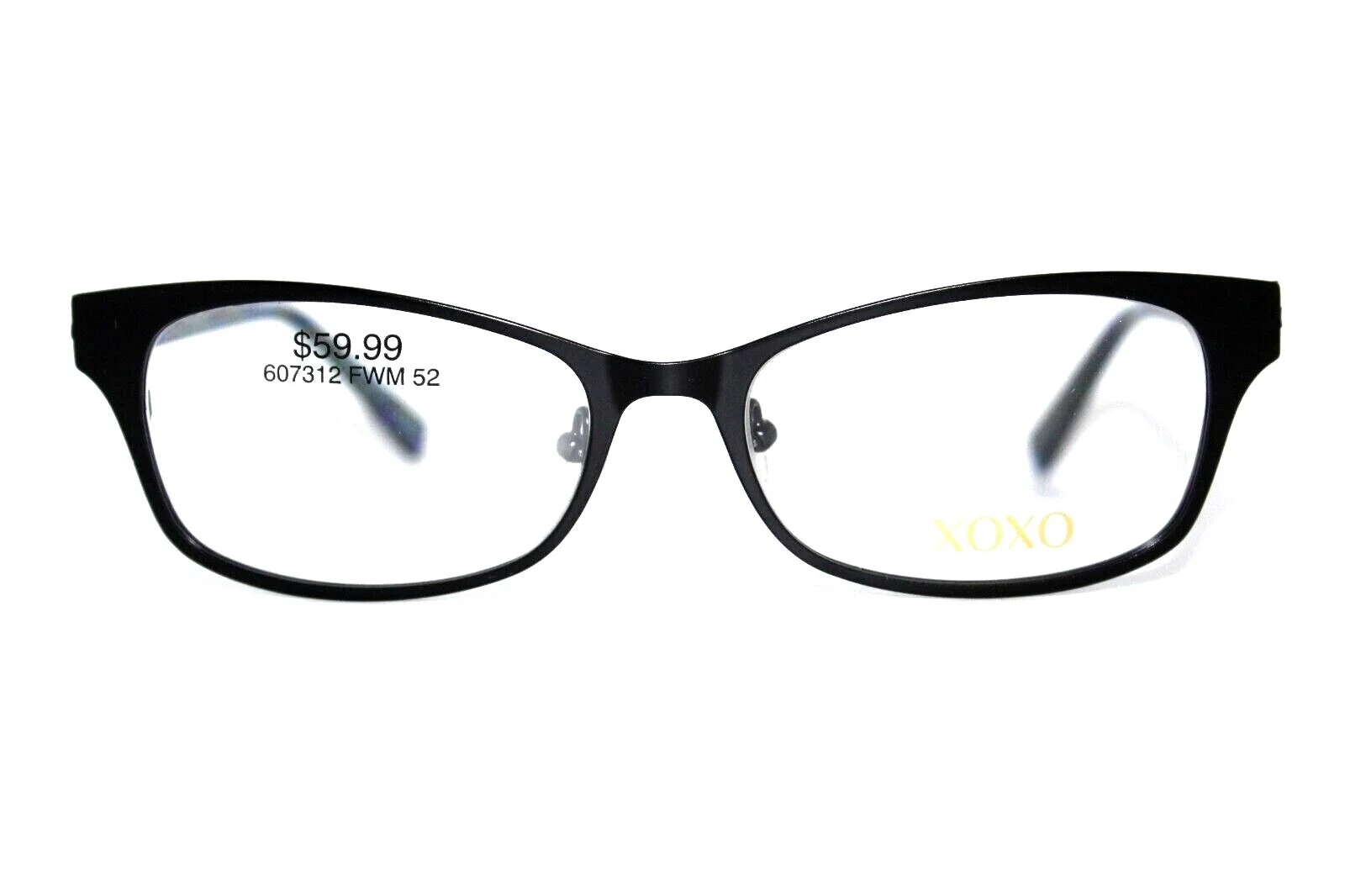 NEW XOXO BFF JET BLACK BLUE AUTHENTIC EYEGLASSES WOMEN