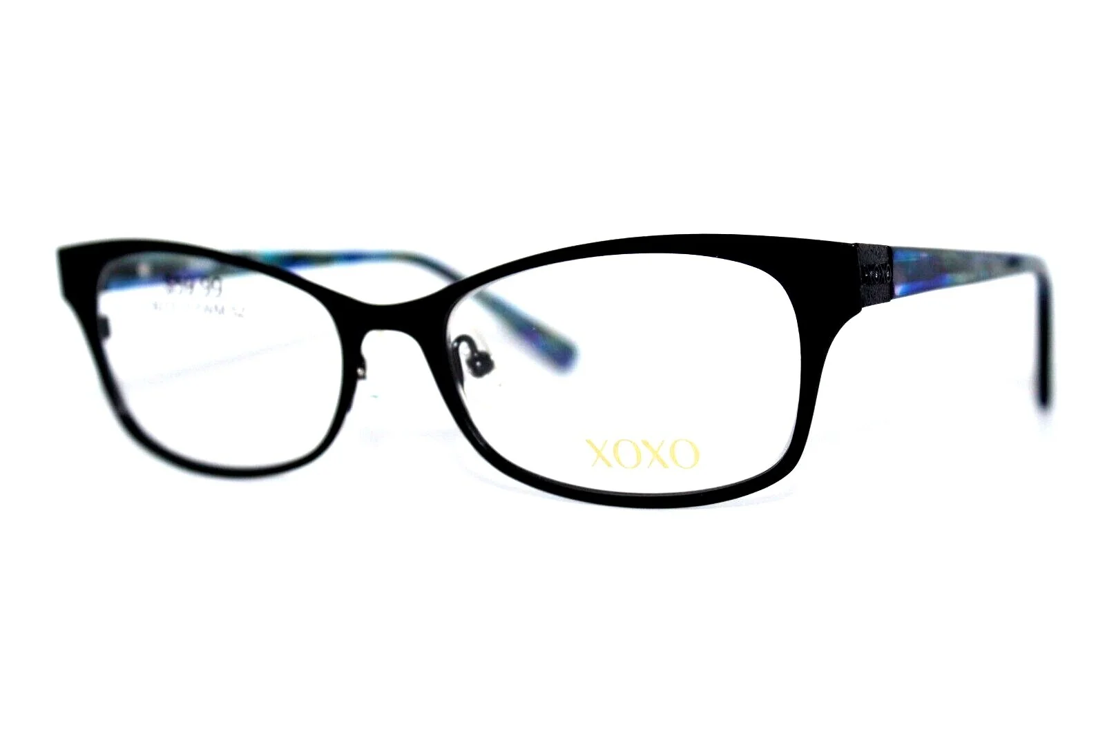 NEW XOXO BFF JET BLACK BLUE AUTHENTIC EYEGLASSES WOMEN 2