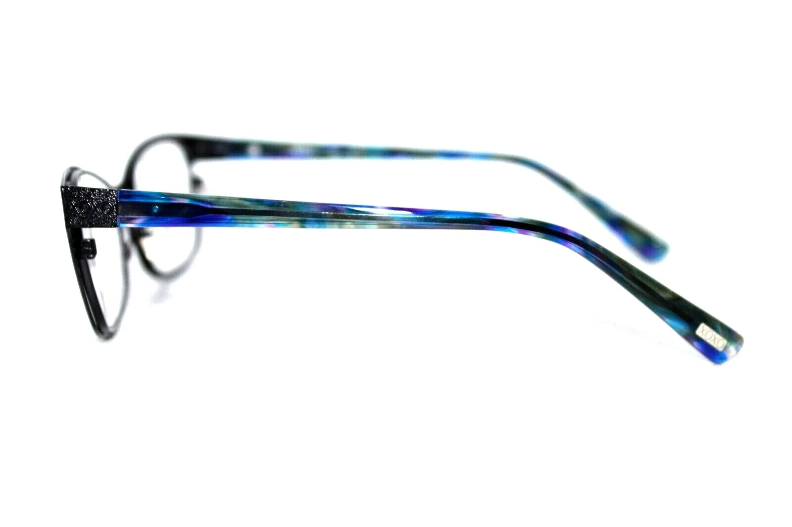 NEW XOXO BFF JET BLACK BLUE AUTHENTIC EYEGLASSES WOMEN 4