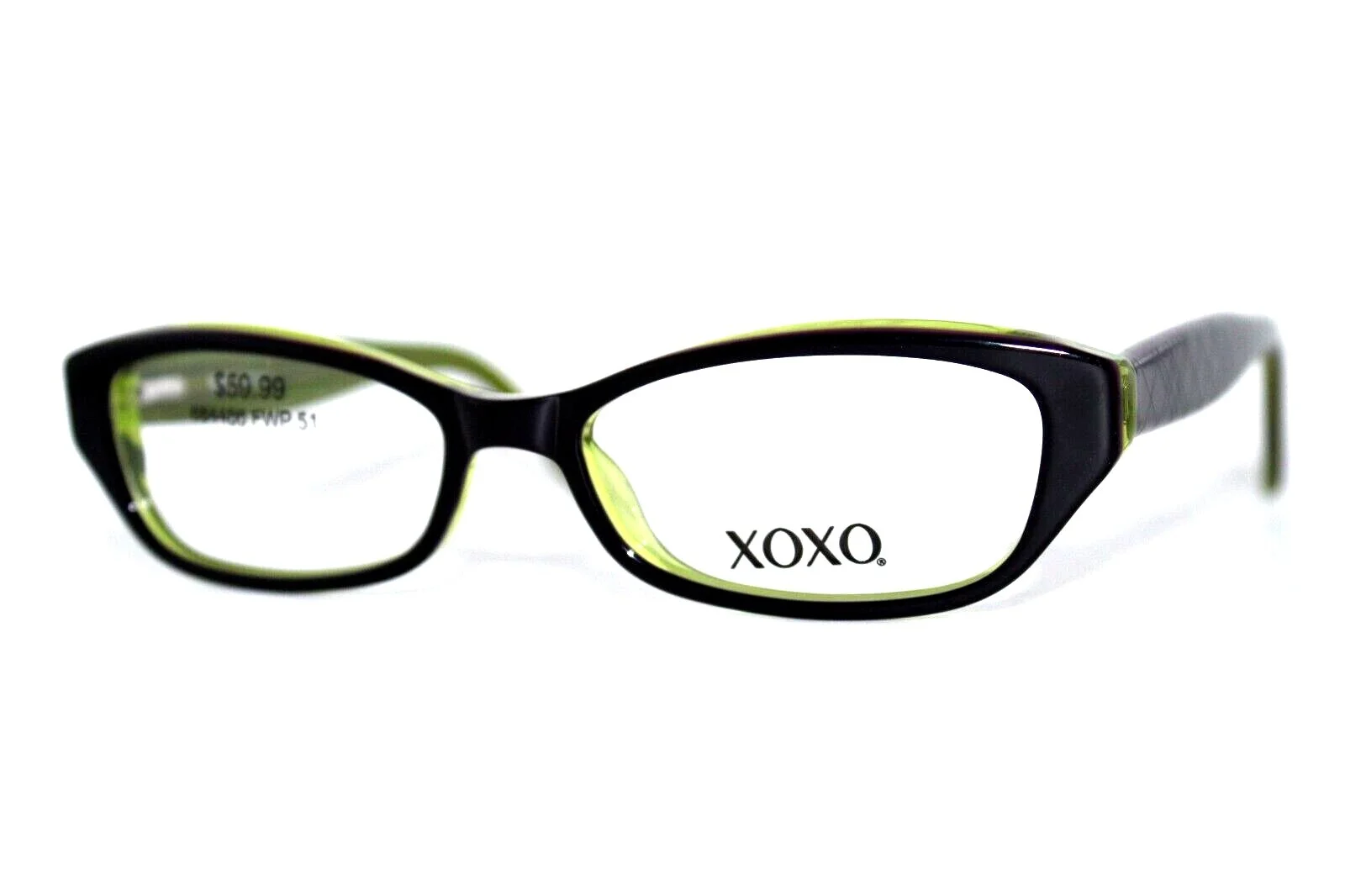 NEW XOXO HIPSTER PURPLE GREEN AUTHENTIC EYEGLASSES FRAMES 51-15-135MM RX