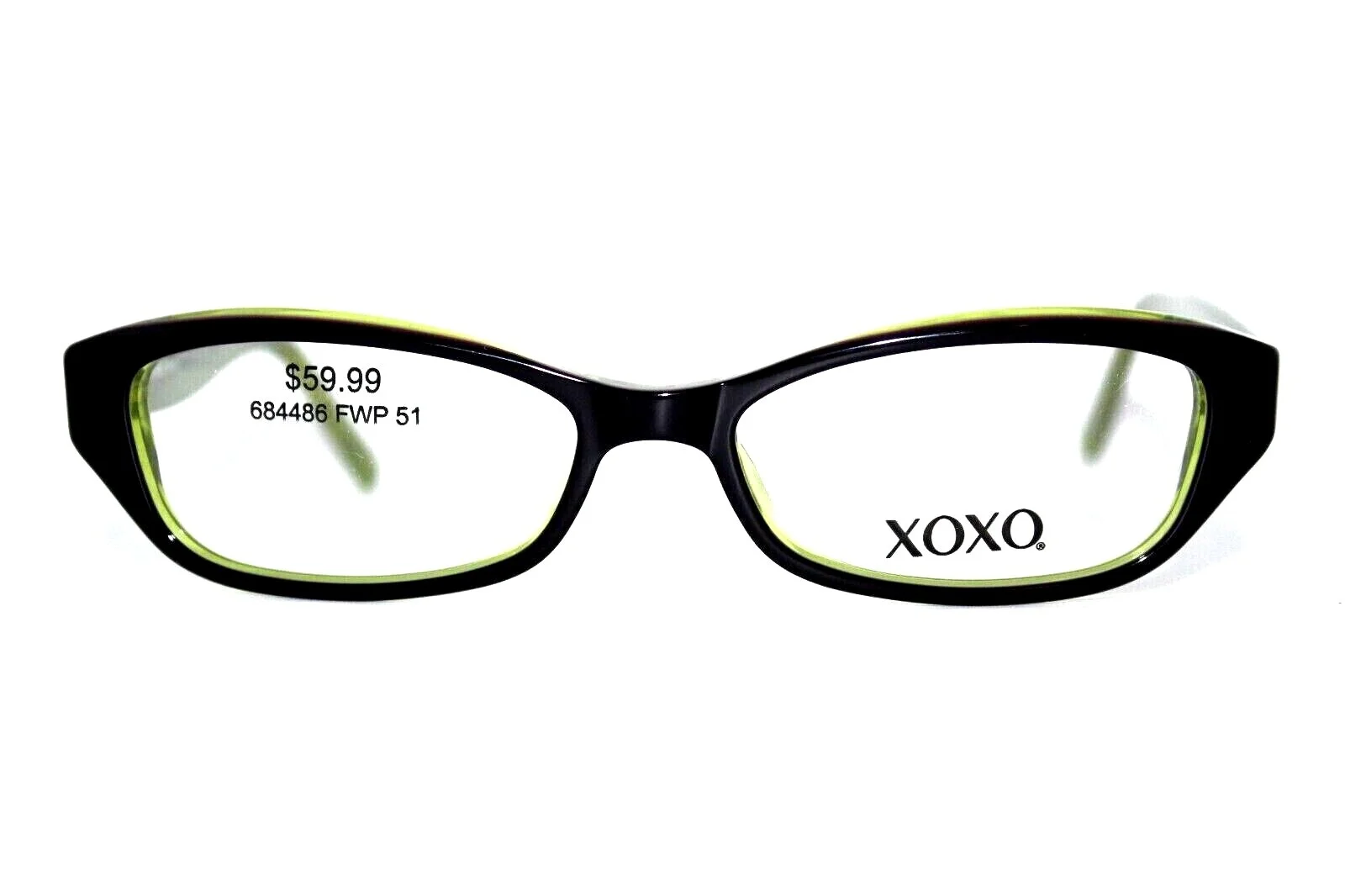 NEW XOXO HIPSTER PURPLE GREEN AUTHENTIC EYEGLASSES FRAMES 51-15-135MM RX 3