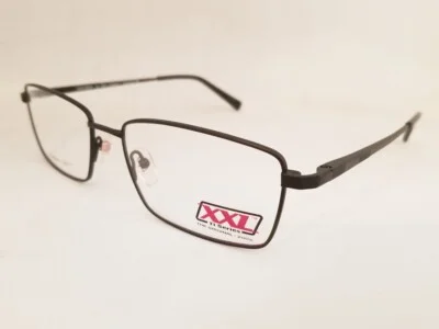 new XXL Explorer Titanium eyeglasses Frame Black 59mm Extra Large 152Width