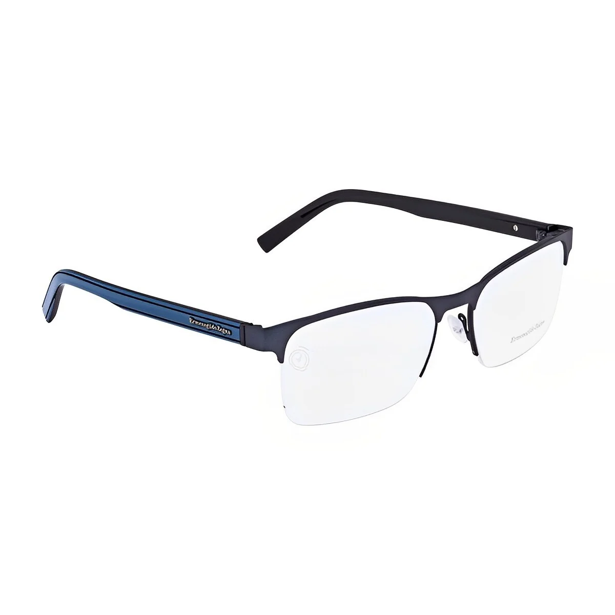 New Zegna Eyeglasses - EZ5023 092- Black with Blue temples (54-18-145)