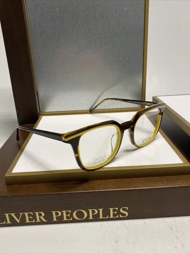 New ZEN Eyeglasses 220222 Roser C01 Brown/yellow 49-21-140 Full Rim Frame 3