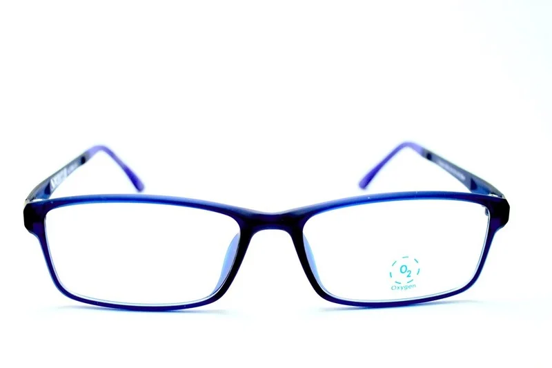 NEW ZIMCO OXYGEN O2 FLEXIBLE 6000 BLUE EYEGLASSES SIZE: 54-16-140 3
