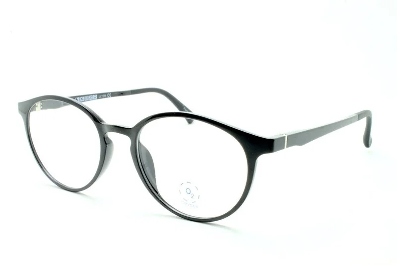 NEW ZIMCO OXYGEN O2 FLEXIBLE 6026 BLACK EYEGLASSES SIZE: 49-19-145