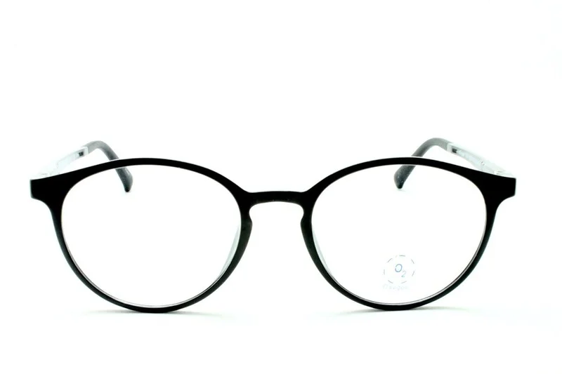 NEW ZIMCO OXYGEN O2 FLEXIBLE 6026 BLACK EYEGLASSES SIZE: 49-19-145 3