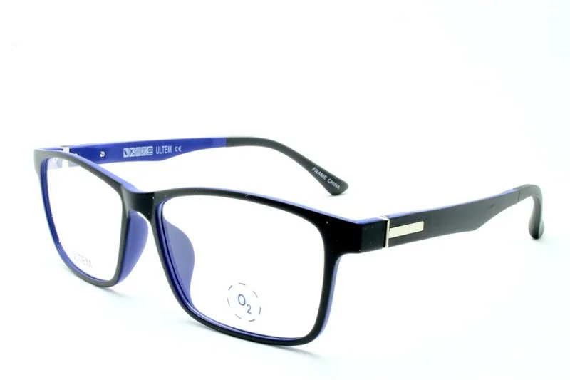 NEW ZIMCO OXYGEN O2 FLEXIBLE 6032 BLACK/BLUE EYEGLASSES SIZE: 55-15-145