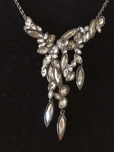 NewALEXIS BITTAR Miss Havisham Liquid Crystal Broken Glass Cascade Bib Necklace